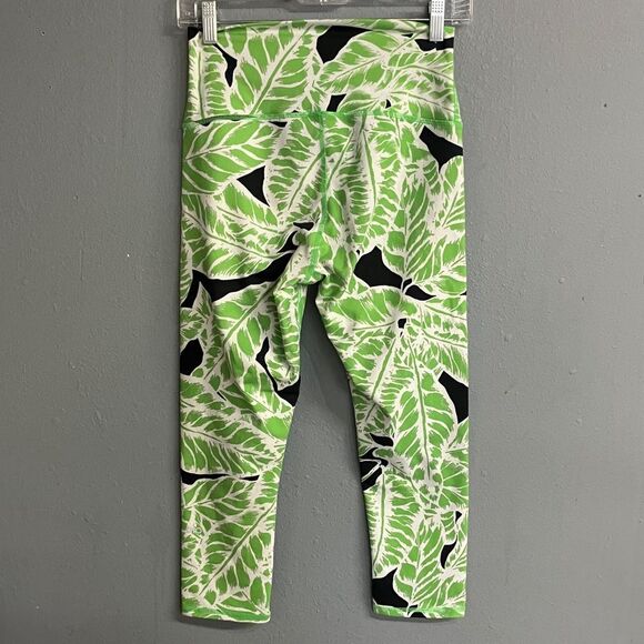 Alo high rise Leaf Print 7/8  Leggings small - Picture 2 of 5